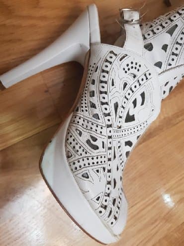 tekstil uşaq şəp şəpləri: Ölçü: 37, rəng - Ağ, İşlənmiş — 2