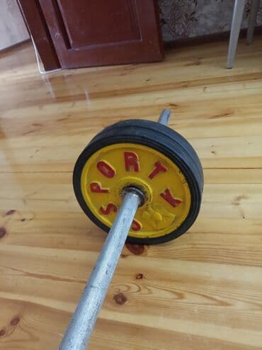 1 hefteye 5 kilo kökelmek: Штанга, Вес: 25 кг, Б/у — 3