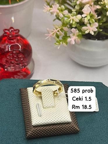rus qızılı: Üzük, Sarı qızıl, 585 Əyar, Qaşsız — 5