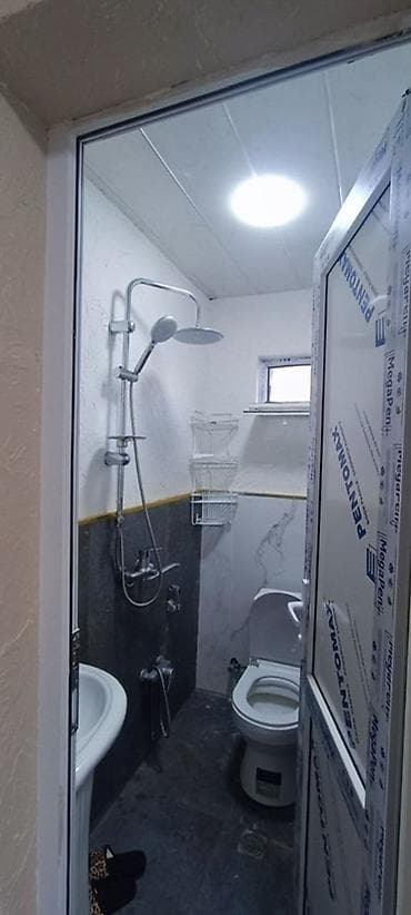 2 otaqli mənzil – mətbəx, qonaq otağı və sanitar qovşaq ilə - Plan: 1 — 2