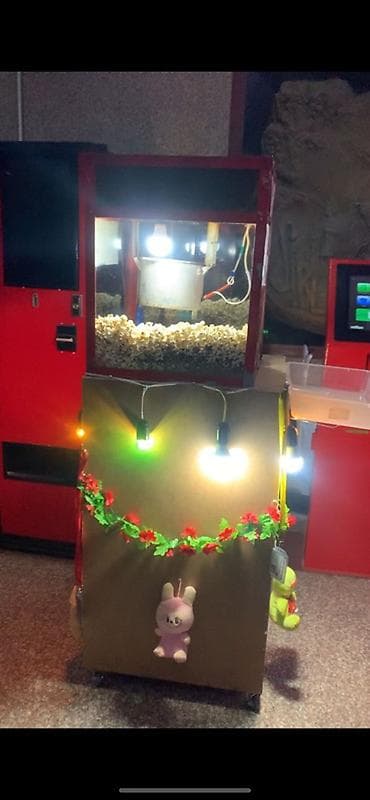 Mobil popkorn aparatı və stendi - Elektriklə işləyən popkorn maşını