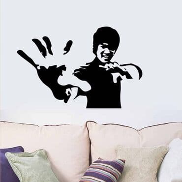 uz sekiller: Bruce Lee !!! Yapışqan divar dekor! — 1