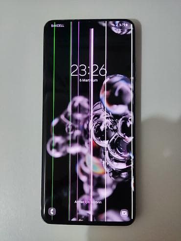 Samsung Galaxy S20 Ultra, 128 GB, rəng - Boz, Qırıq, Sensor, Barmaq izi — 5