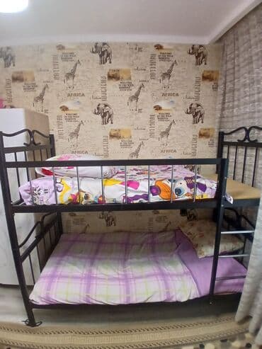 Все для дома и сада: Для девочки и мальчика, Кровать, Без матраса, Без выдвижных ящиков, Железные — 1