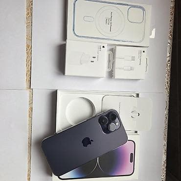 kohne telfonlar: IPhone 14 Pro Max, 256 GB, Deep Purple, Sənədlərlə, Barmaq izi, Simsiz şarj — 9