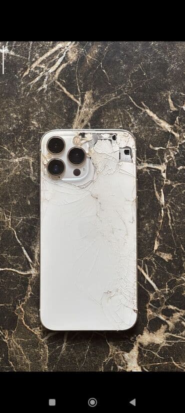 iphone x gəncə: IPhone 13 Pro Max, Ağ, Qırıq — 2