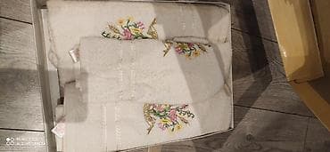 Ev və bağ: Merzuka dəst – dəsmallar - Brend: Merzuka - Rəng: açıq krem/ivori - — 2