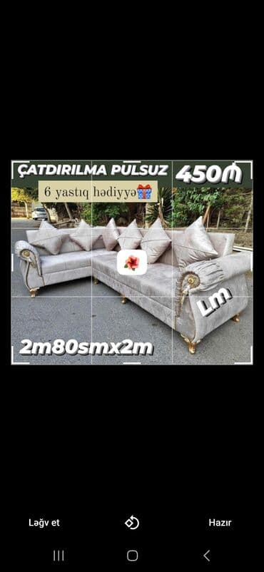 irşad qaz peçi: Künc divan — 1