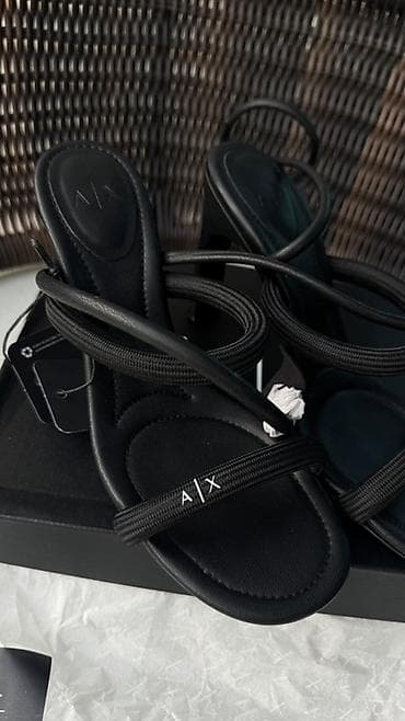 canta armani: Armani Exchange qadın sandaleti - Model: A|X Armani Exchange, kod — 5