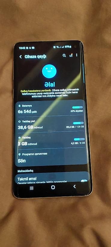 ayfon 7 plus 128 gb: Samsung Galaxy S10, 128 GB, rəng - Ağ — 3