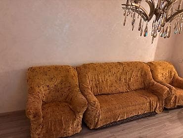 divan krislo: Klassik üslubda yumşaq mebel dəsti – 3 yerlik divan və 2 ədəd geniş — 1