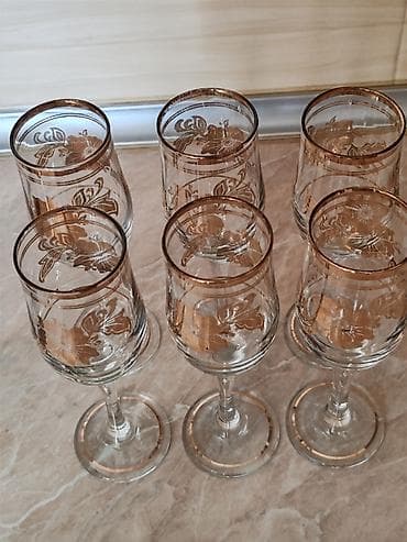 Qədəhlər, Şüşə, 6 ədədli dəst, SSRİ