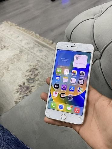 IPhone 8 Plus, 64 GB, Qızılı, Qırıq