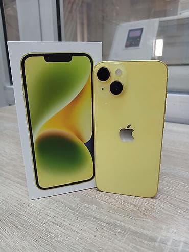 ıphone 15 plus: IPhone 14, 128 GB, Sarı, Face ID, Sənədlərlə — 5