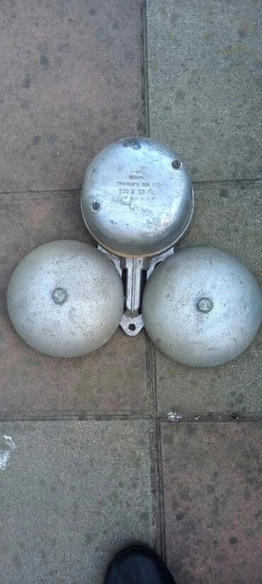 самовар на дровах: Sənaye tipli elektrik zəngi – “Звонок громкого боя МЗ-1” - Şəbəkə: 220 — 4