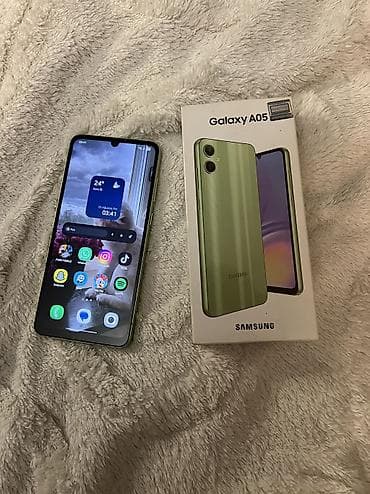 Samsung Galaxy A05, 64 GB, rəng - Yaşıl, Sensor, Face ID