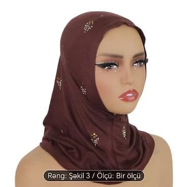hicab paltari: Qadınlar üçün hazır örtülü hicab - Rəng: Şəkil 3 - Ölçü: Bir ölçü — 1