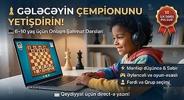 ♟️ Uşağınıza həyat boyu qalacaq bir bacarıq bəxş edin — ŞAHMAT! 6-10 lalafo.az -da ♟️ Uşağınıza həyat boyu qalacaq bir bacarıq bəxş edin — ŞAHMAT! 6-10