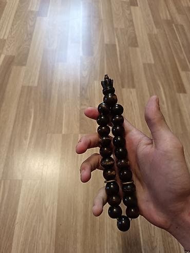 Чётки: Material: Təmiz Kuka ağacı (İstifadə olunduqca qaralan və parlayan — 2