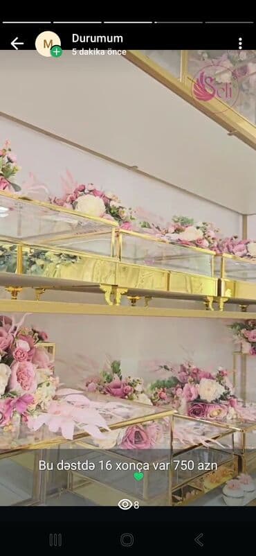 подарок на 8 марта: Məhsul: Xonça dəstləri və dekorativ təqdimat qutuları Təsvir: - — 4