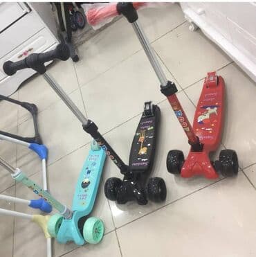 yagis ucun plas: Uşaqlar üçün işıqlı scooterlər somakatlar Hündürlük tənzimlənməsi — 2