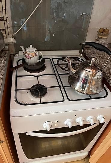 Qaz sobası Ayrıca dayanan, 4 gözlü, İşlənmiş