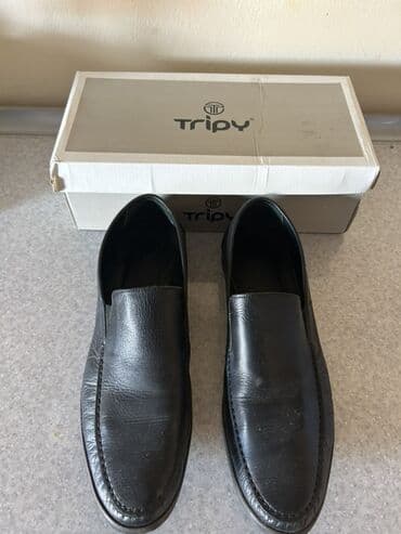 makasin ayaqqabı qadın: Tripy kişi mokasinləri - Rəng: qara - Model: slip-on (bağsız) — 3