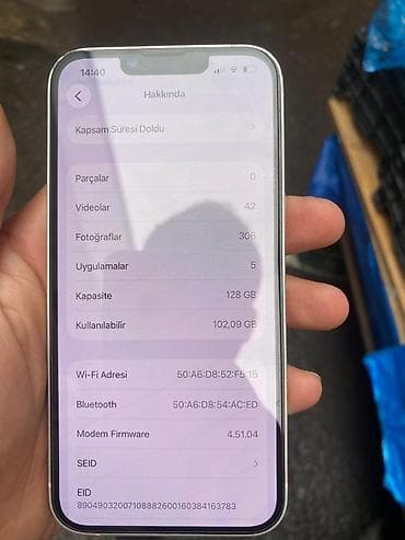 dubay ayfonlar: IPhone 14, 128 GB, Ağ, Face ID — 6