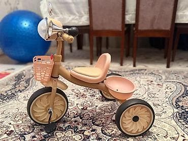 Uşaq velosipedləri: Uşaq üçtəkərli velosipedi - Rəng: Şaftalı/Bej tonları - Ön səbət — 7