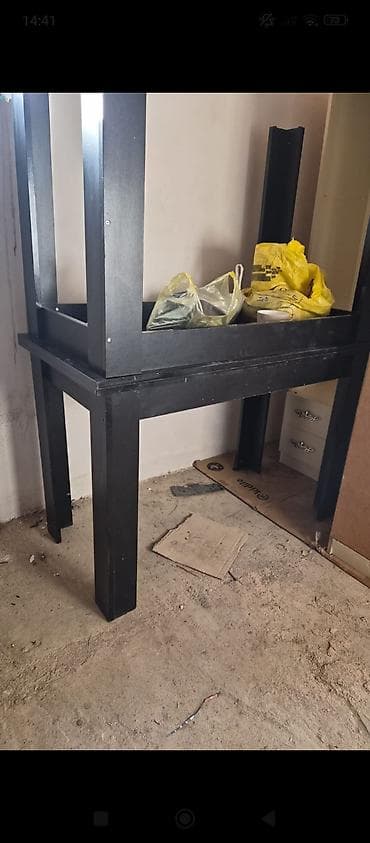 Masalar və oturacaqlar: Açılmayan, Taxta, Dördbucaq masa — 3