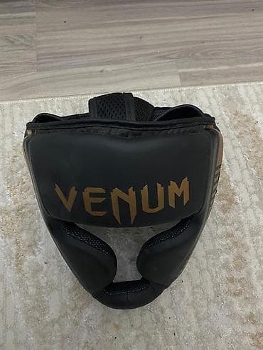 termo boks: Venum döyüş başlığı - Brend: Venum - Rəng: qara, qızılı loqo - Növ — 1