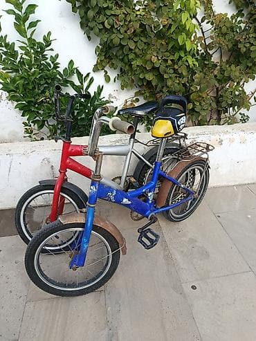 balaca velosiped: Uşaq velosipedi dəsti – 2 ədəd - Ölçü: təxminən 16" təkərlər (uşaqlar — 1