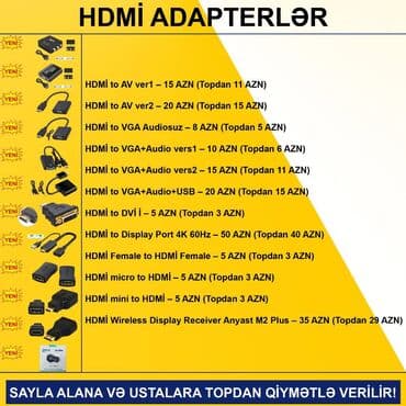 Mercedes-Benz: HDMİ Adapterlər SAYLA ALANA VƏ USTALARA TOPDAN QİYMƏTLƏ VERİLİR! ⭐HDMİ — 2