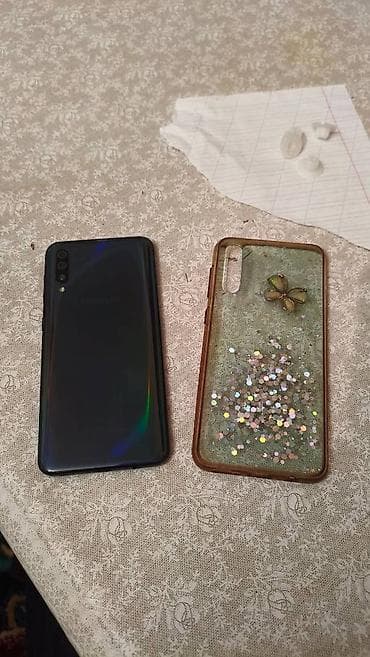 samsung soyuducular: Samsung Galaxy A50, 128 GB, rəng - Göy, Barmaq izi, İki sim kartlı — 3