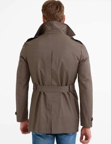 Pencəklər: Тренчкот бренда Cacharel премиального качества, цвета хаки. Размер S — 3