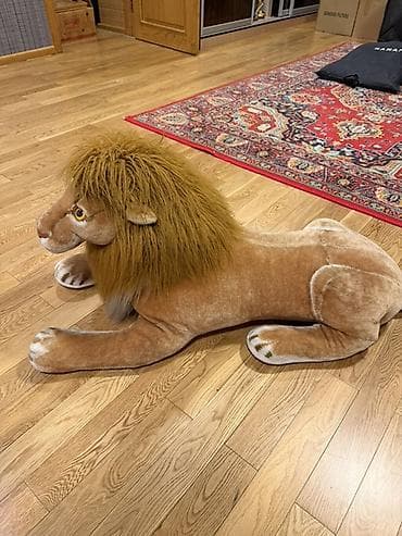 pive seti: Böyük ölçülü aslan plyuş oyuncağı - Realistik dizayn: detallı üz — 3