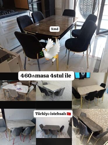 mətbəx stol: Mətbəx üçün, Yeni, 4 stul — 1