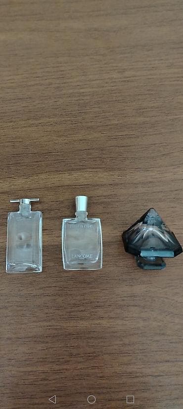 dsx forması: Mini ətir flakonları və dekorativ qapaq dəsti - 2 ədəd şüşə mini ətir — 2