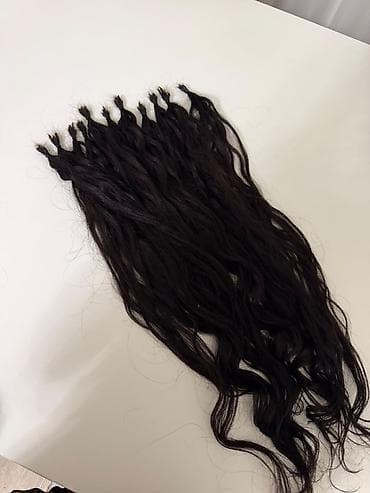 vozol 10: Təbii tünd şabalıdı (qara tonlu) saç tutamları – keratin uclu — 3