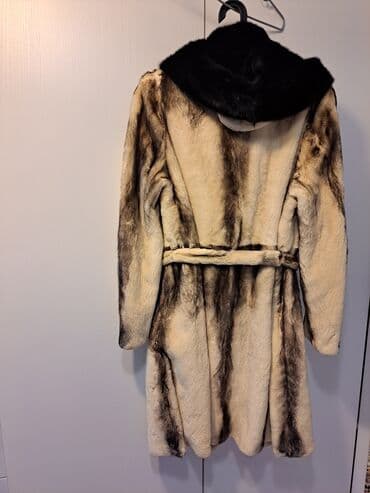 женские шубы турецкого производства: Qadınlar üçün xəz palto - Model: Dizdən aşağı uzunluqda, kəmərli - — 2