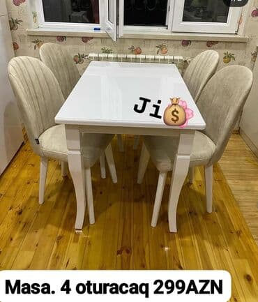 6 ci mikrorayon satilan heyet evleri: Masa desti rəng seçimi var — 1