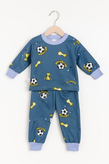 Uşaq pijama dəstləri – 2 hissədən ibarət rahat komplekt - Üst və