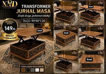 jurnalı: Transformer Jurnal Masa – XMD Furniture Ölçü: 90×60×1.20 Qiymət — 4