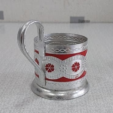 aliram qab: Stəkanlar, rəng - Gümüşü, 1 əd, SSRİ — 4