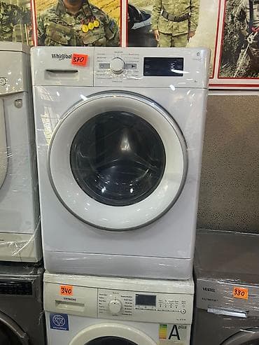 soyuducu paltaryuyan: Paltaryuyan maşın Whirlpool, 8 kq, Avtomat, Qurutmasız — 1