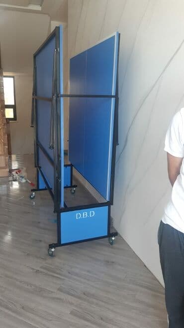 Çadırlar: Tenis stolu Tenis masasi. Теннисный стол Təkərli rahat daşınan — 4