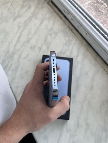 Samsung: IPhone 13 Pro Max, 128 GB, Sierra Blue, Zəmanət, Simsiz şarj, Face ID — 9