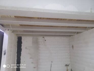 alcıpan tavan fiqurları: Hər növ Alcipan işləri görülür. Düz sadə tavan. Ara kəsmə divar — 26