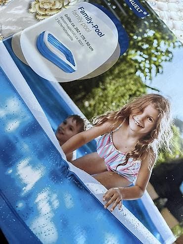 Family-Pool – şişmə ailə hovuzu - Ölçü: təxminən 262 × 175 × 50 sm -