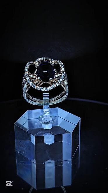 qedimi tesbeh: Üzük, Gümüş, 999 Əyar, Sapfir, 3.01-4.00 Karat — 3